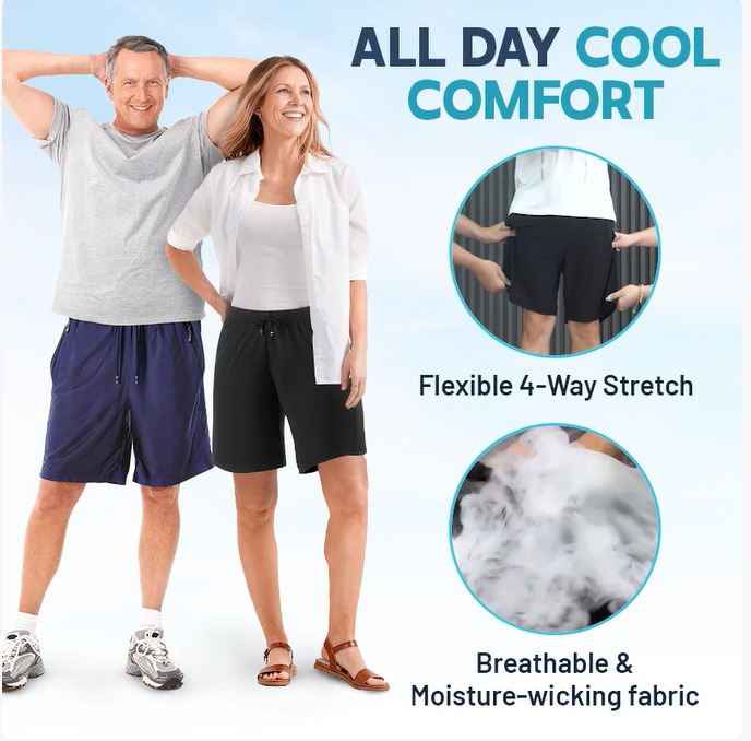 š„Hot Saleš„Unisex Ice Silk Quick Drying Stretch Shorts