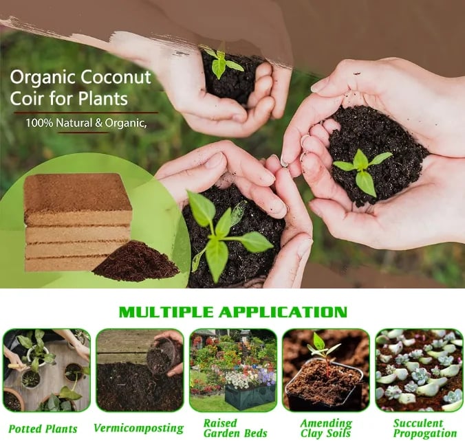 š±Hot Sale 50% OFFā° - Premium Organic Coconut Coir Bricks For Plants