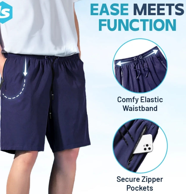 š„Hot Saleš„Unisex Ice Silk Quick Drying Stretch Shorts