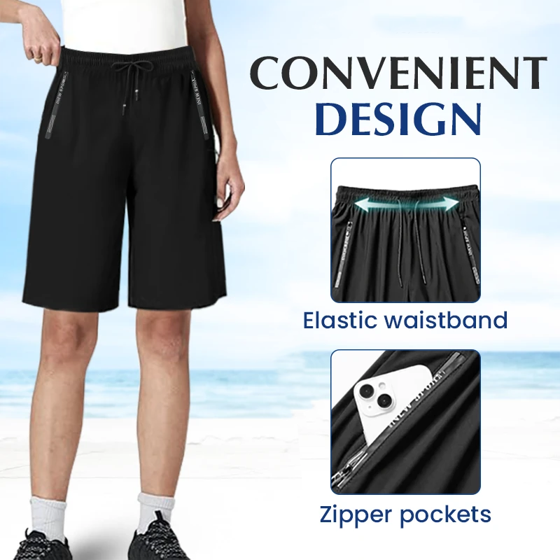 š„Hot Saleš„Unisex Ice Silk Quick Drying Stretch Shorts