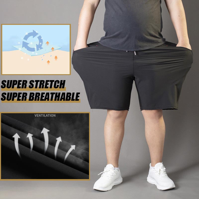 Hot sale 🔥Men's Plus Size Ice Silk Stretch Shorts(while stocks last)