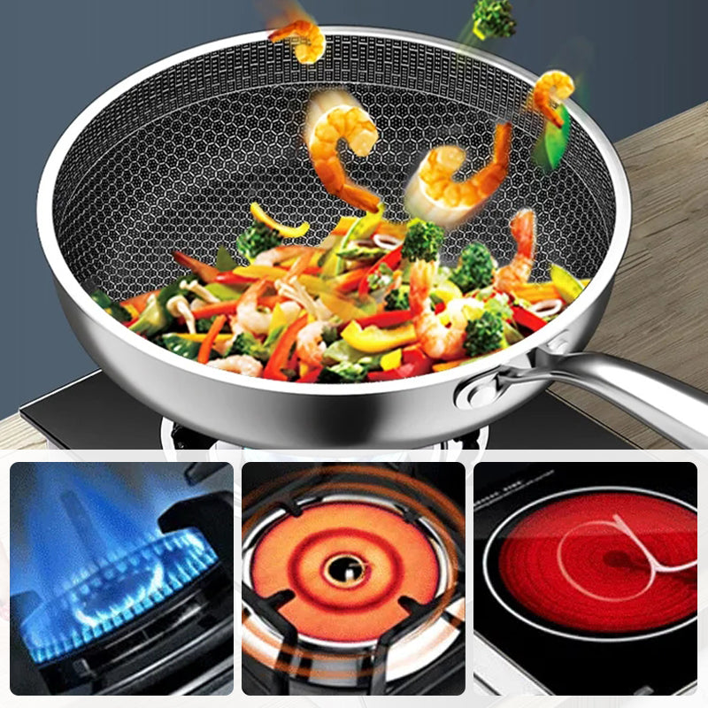 👨🍳Chef's Choice🔥Non-Stick Stainless Steel Pan🍳