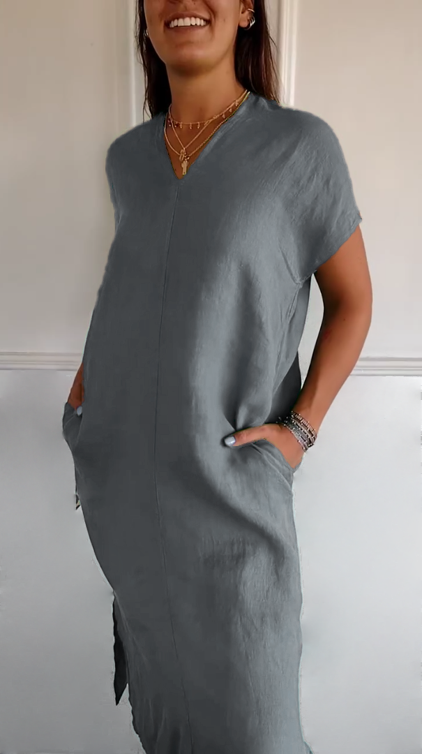 💥Limited time 49% off🔥Women's Casual Relaxed Dress With Pocket