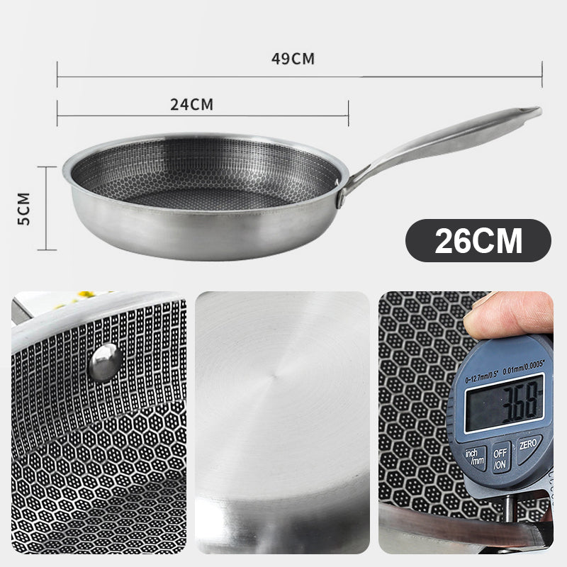👨🍳Chef's Choice🔥Non-Stick Stainless Steel Pan🍳
