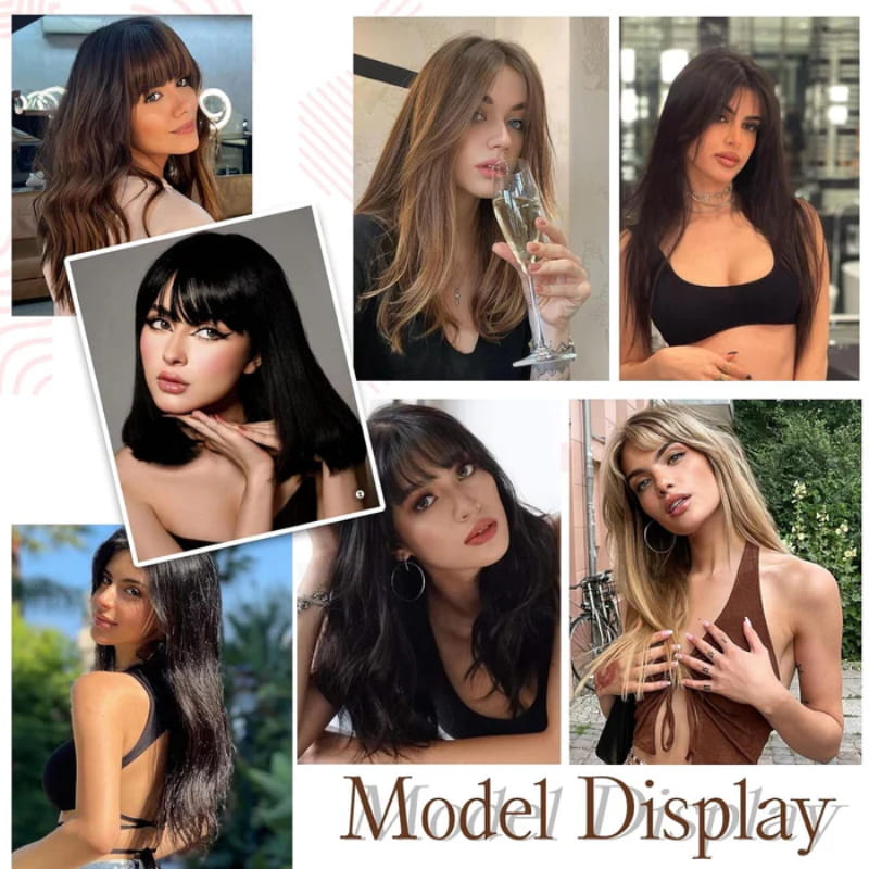 💥Limited Time Big Sale 49% OFF💥 Natural Hair Toppers with Bangs for Women(100% Natural Real Hair)