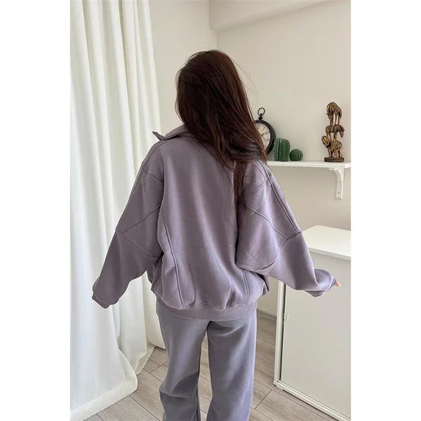 💕Hot Sale 50% OFF💕Triple Threaded High-Neck Casual Sportswear 2-piece set