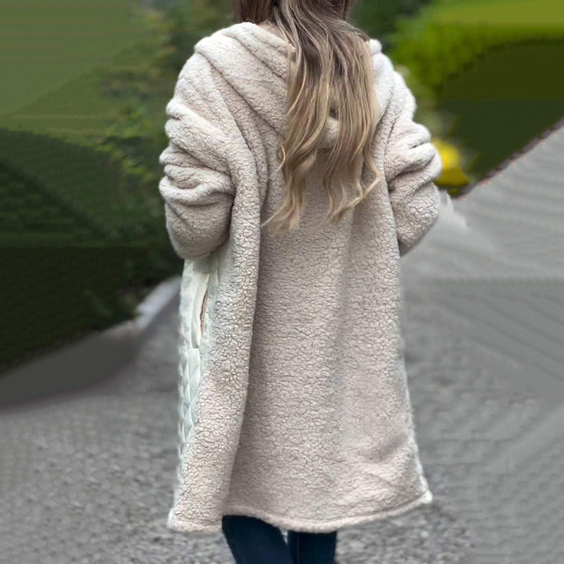 š„Now enjoy 50% discountš„ Women's Cozy Quilted Sherpa Coat with Hood