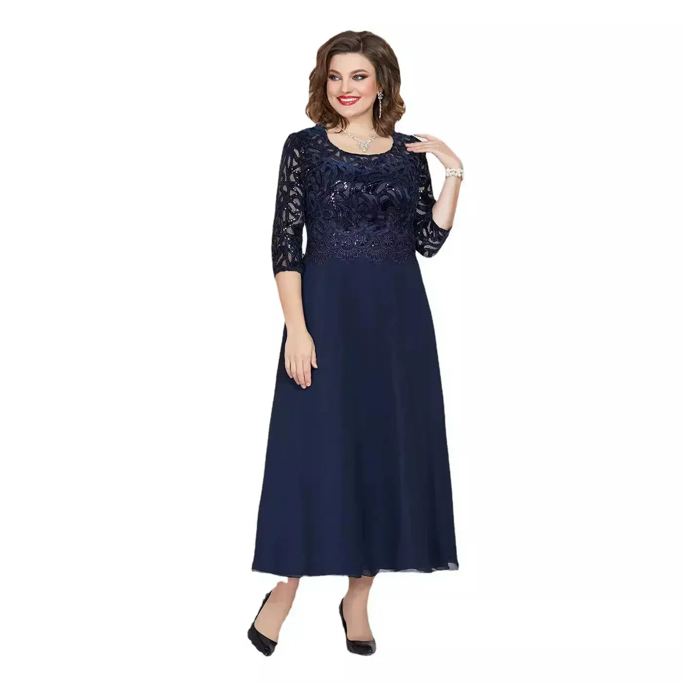 🌸Spring Specials 52% OFF🌸Elegance Lace Plus-Size Dress