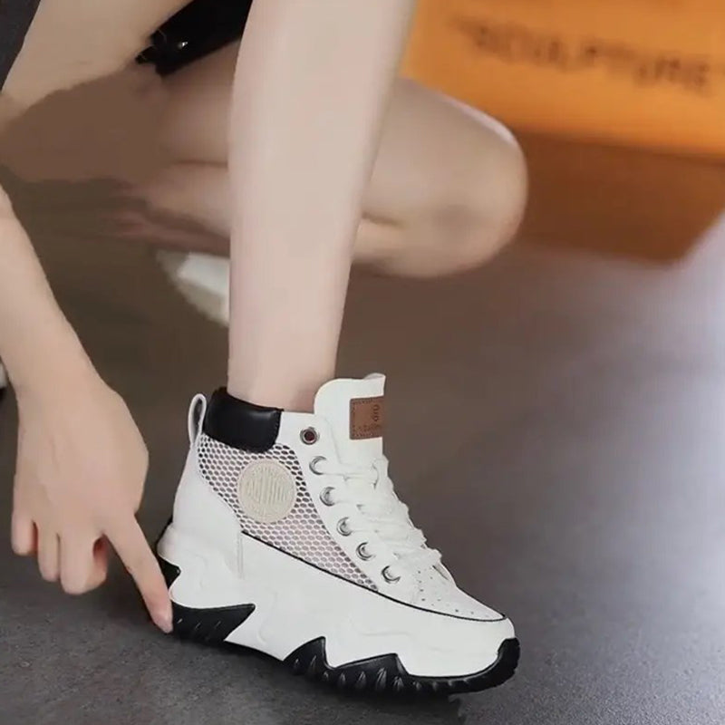 Women's Thick Sole Mesh Sneakers