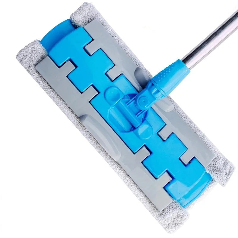 🏆Hot Sale 50% OFF🔥Flat Mop with Stainless Steel Handle with Reusable Washable Mop Cloths