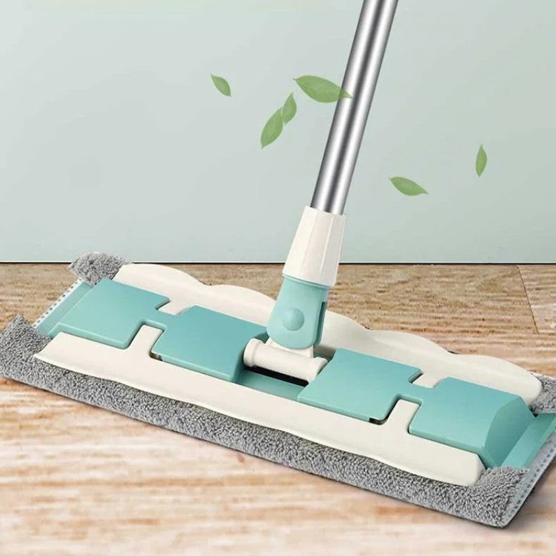 🏆Hot Sale 50% OFF🔥Flat Mop with Stainless Steel Handle with Reusable Washable Mop Cloths