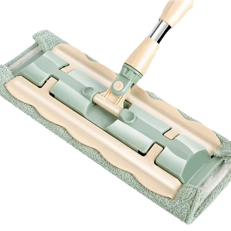 🏆Hot Sale 50% OFF🔥Flat Mop with Stainless Steel Handle with Reusable Washable Mop Cloths