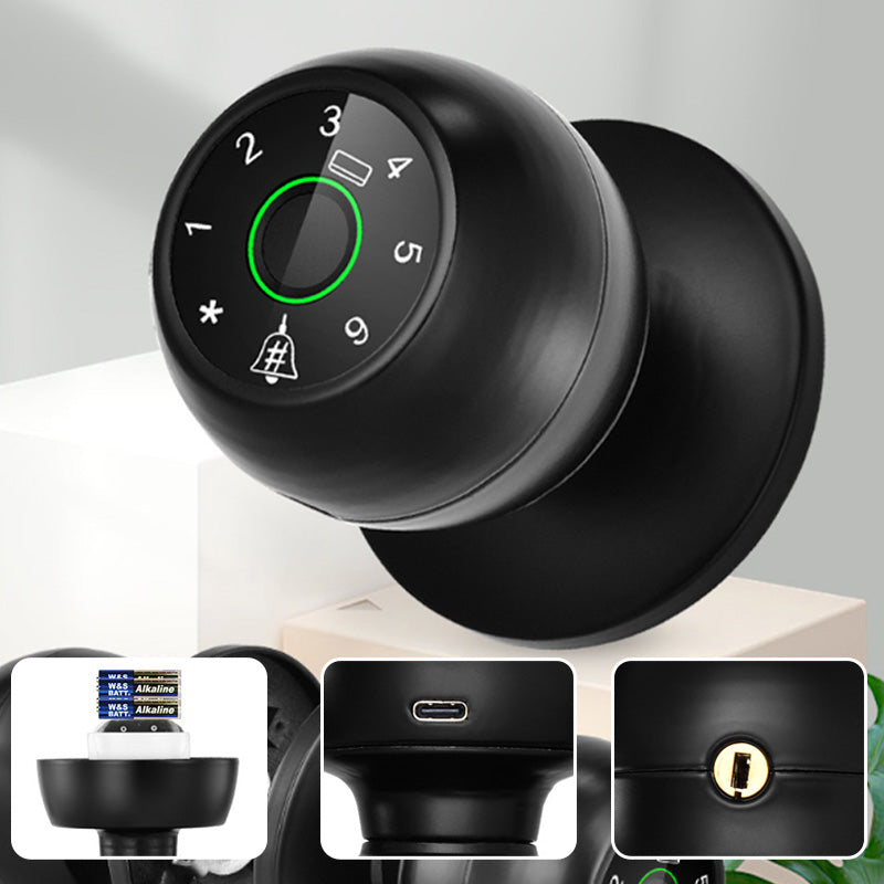 Spherical Multi-Unlock Smart Fingerprint Lock
