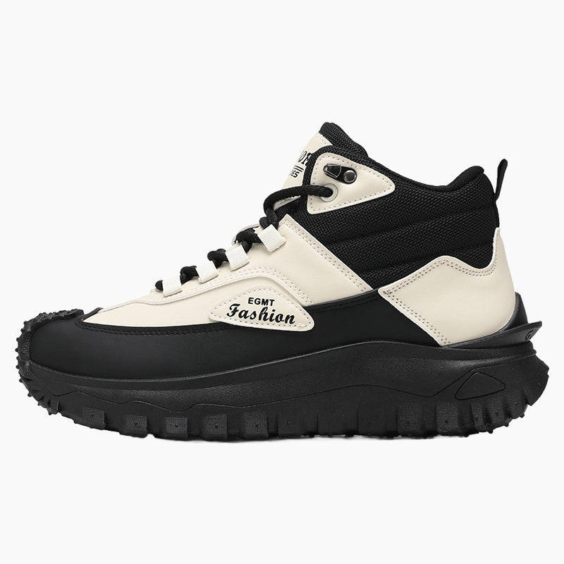 🥾Vintage Men's Hiking Boots - Waterproof Leather, Non-Slip Sole, Puncture Resistant for Outdoor Adventure
