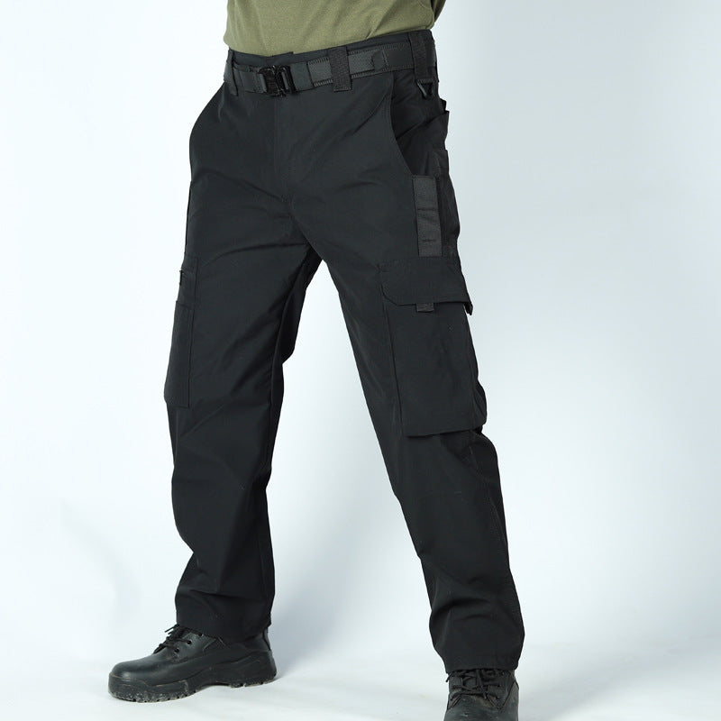 Men's Solid Color Breathable Long Cargo Pants