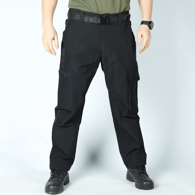 Men's Solid Color Breathable Long Cargo Pants