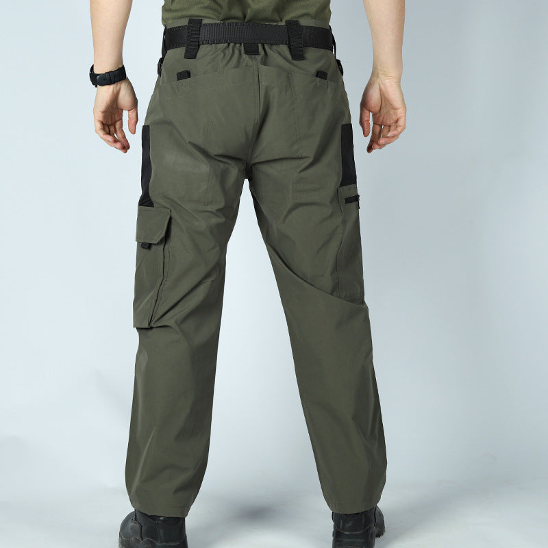 Men's Solid Color Breathable Long Cargo Pants