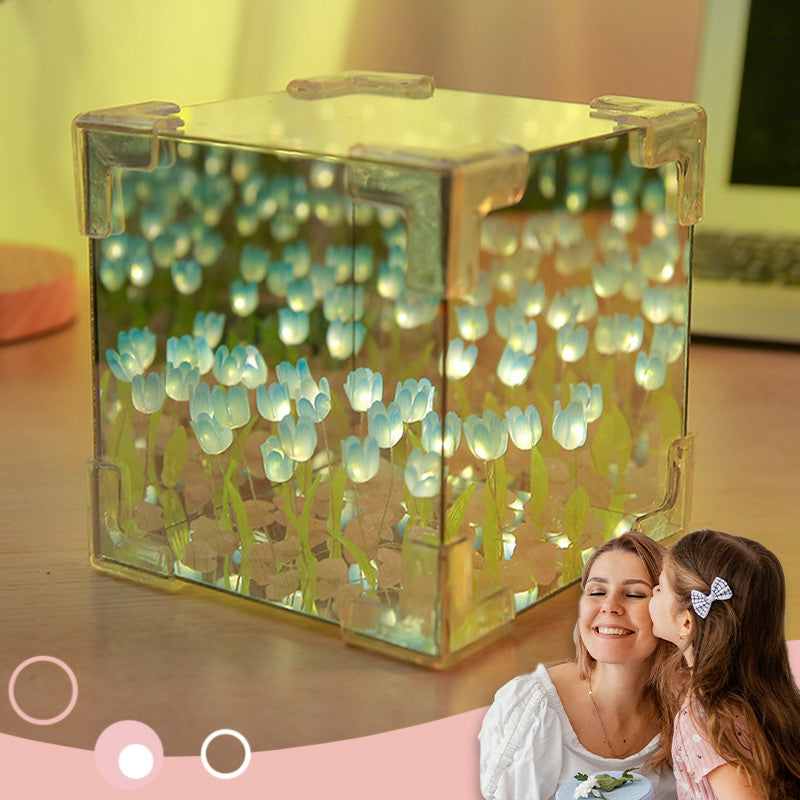 Specials 50% OFF🎁🎄Magic Cube DIY Tulip Mirror Light