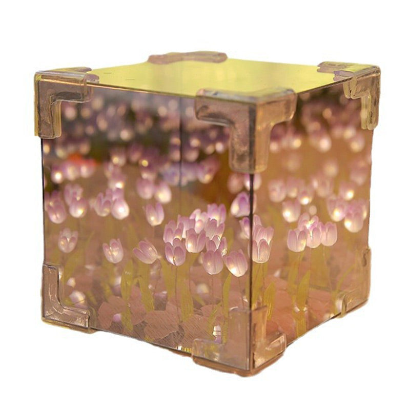 Specials 50% OFF🎁🎄Magic Cube DIY Tulip Mirror Light