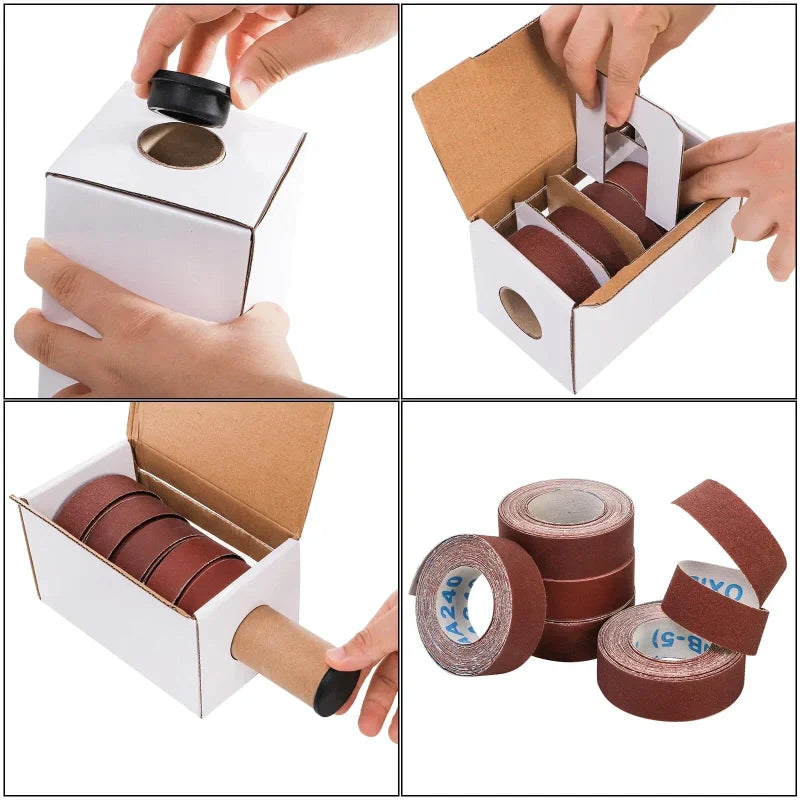 Assorted Grit Long-Lasting Sandpaper Roll Kit