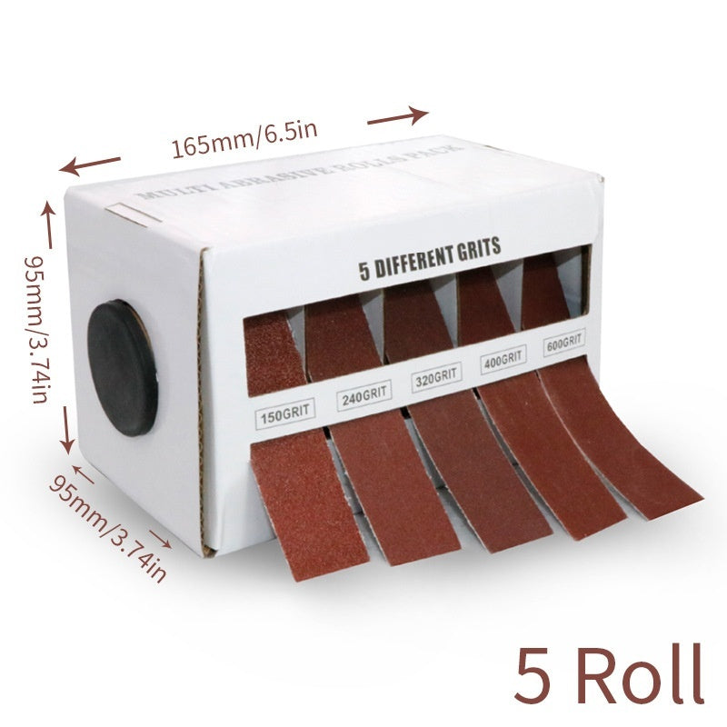 Assorted Grit Long-Lasting Sandpaper Roll Kit