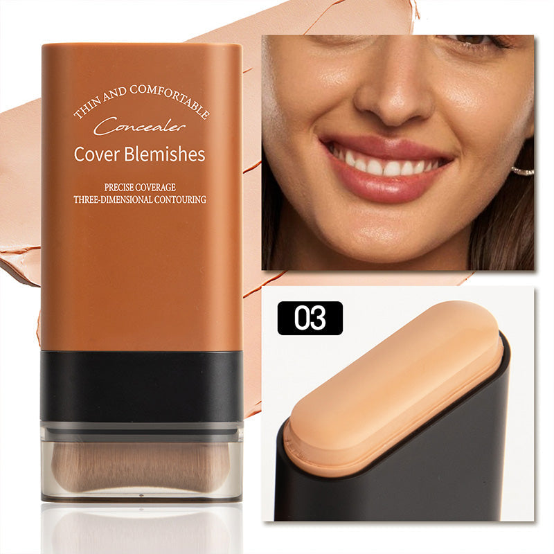 🎁Hot Sale 49% OFF✨2025 Instant Concealing Foundation Stick with Built-in Brush