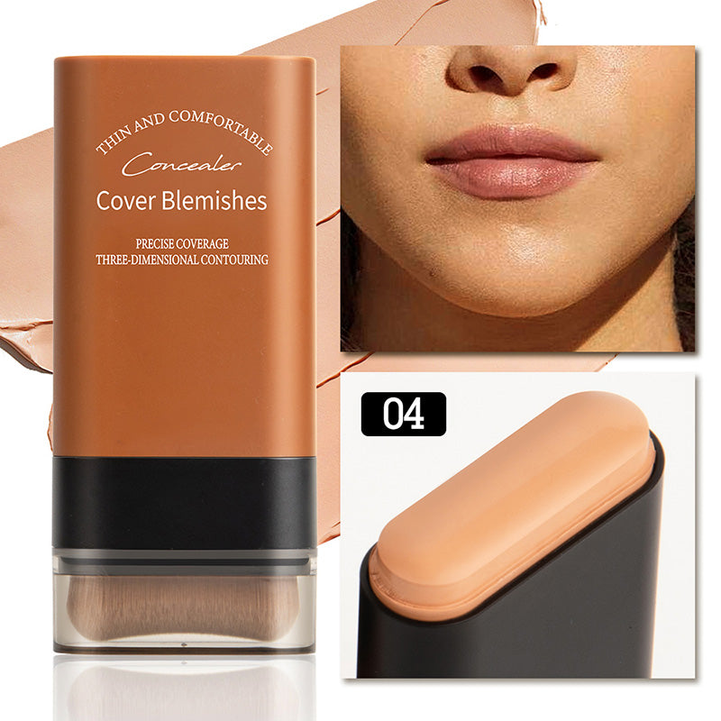 🎁Hot Sale 49% OFF✨2025 Instant Concealing Foundation Stick with Built-in Brush