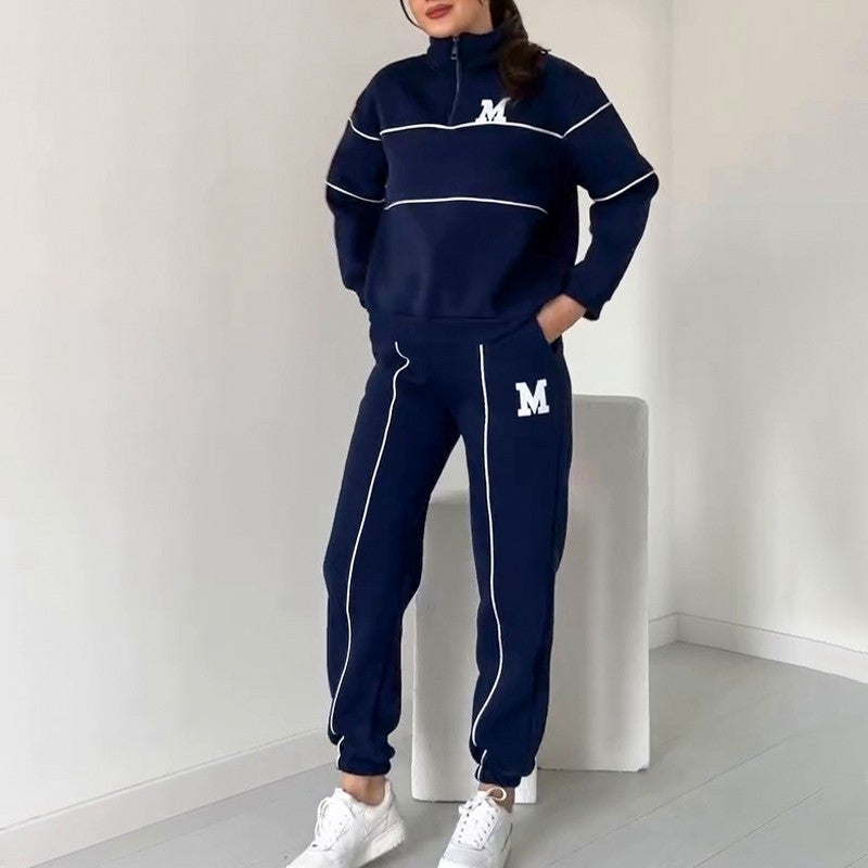 💥NEW HOT SALES - 49% OFF🔥Women's Casual Letter M Long Sleeve Two Piece Set(Fabric upgrade)