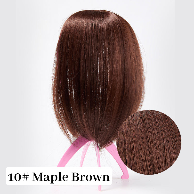 💥Limited Time Big Sale 49% OFF💥 Natural Hair Toppers with Bangs for Women（100% Natural Real Hair）