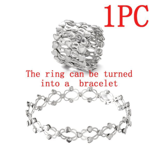 🔥Buy 1 Get 1 Free💍(2PCS)🔥Magic 2-in-1 Folding Retractable Ring Bracelet