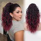⏰Last Day Hot Sale!!⌛💜Curly Wavy Frizzy Hair Extension with Ponytail🔥