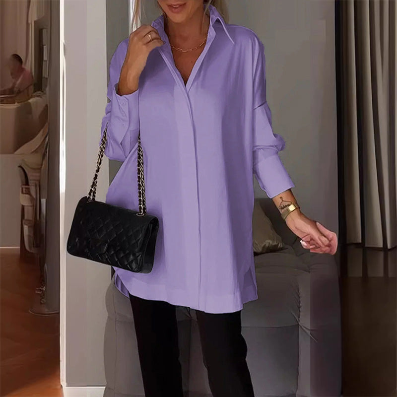 🎁Hot Sale 49% OFF⏳Women Casual Side Slit Shirt