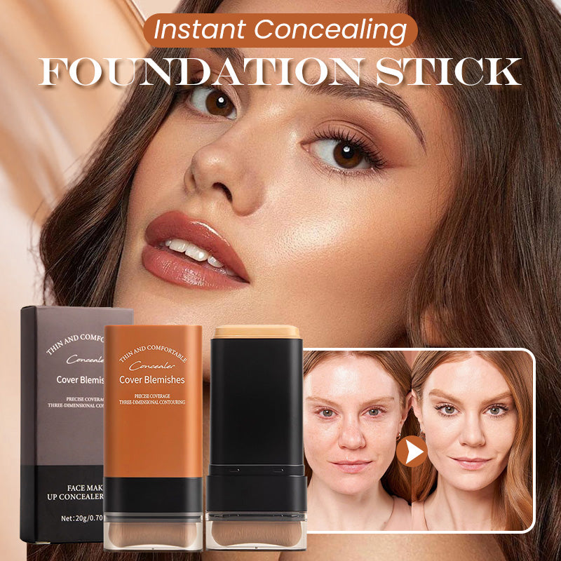 🎁Hot Sale 49% OFF✨2025 Instant Concealing Foundation Stick with Built-in Brush