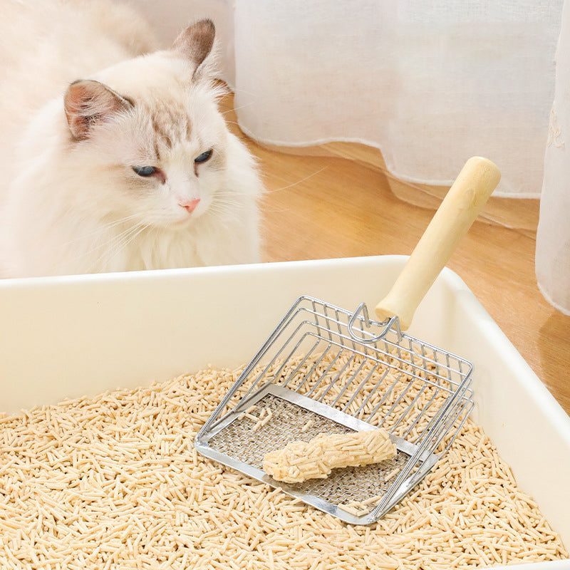 Stainless Steel Mesh Cat Litter Scoop