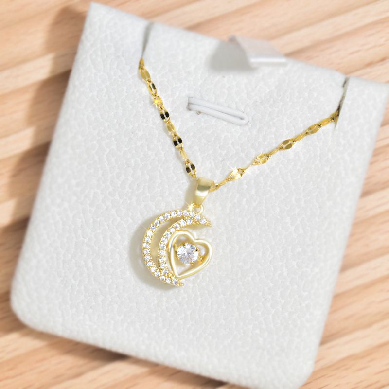 💎🌙Necklace With An Elegant And Delicate Crescent For Women✨