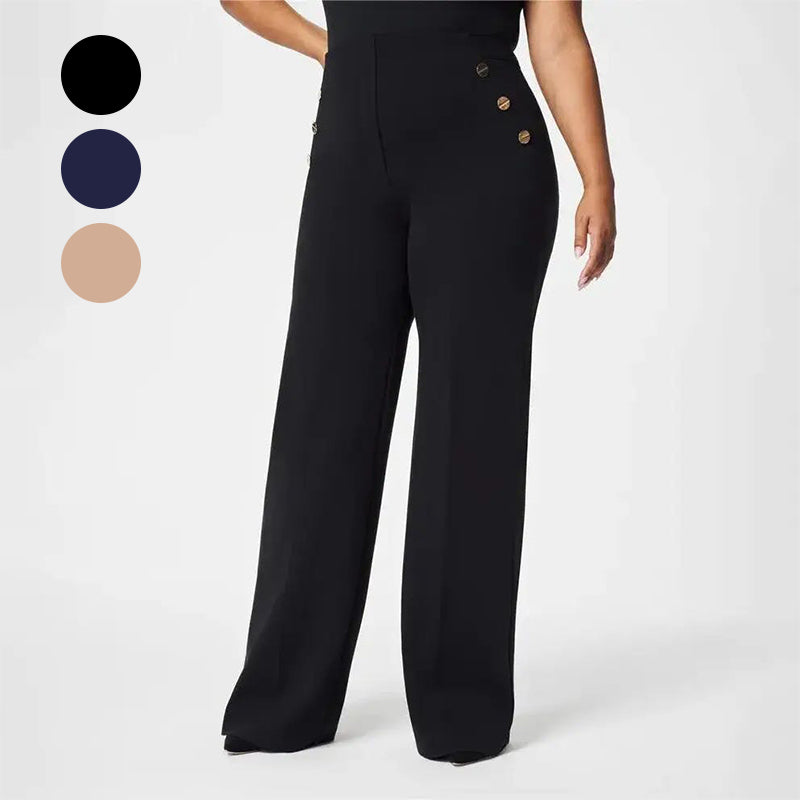 🍂Three lengths available✨️Winter High Stretch High Waist Wide Leg Trousers