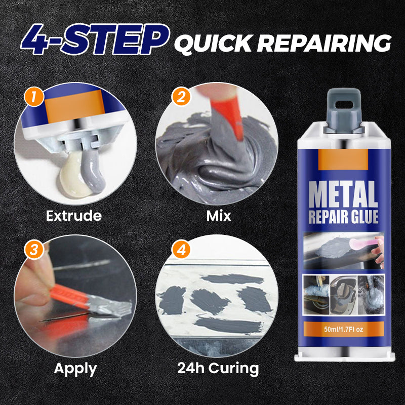 🔥New Year Promotion-Metal Repair Glue🔥High strength, Waterproof, Heat resistant💪