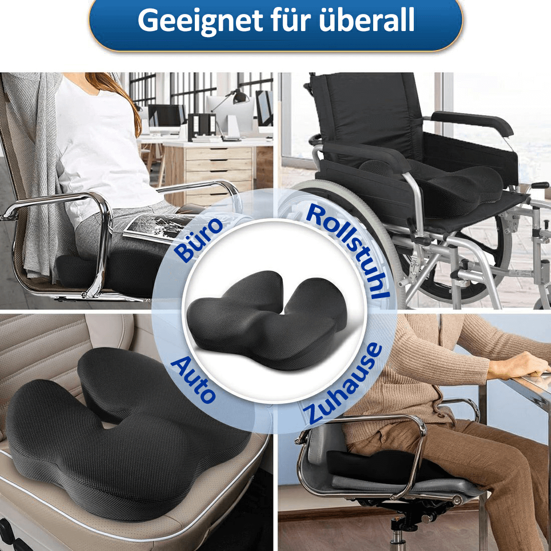 🎁LAST DAY 50％ DISCOUNT🔥Ergonomic seat cushion made from memory foam