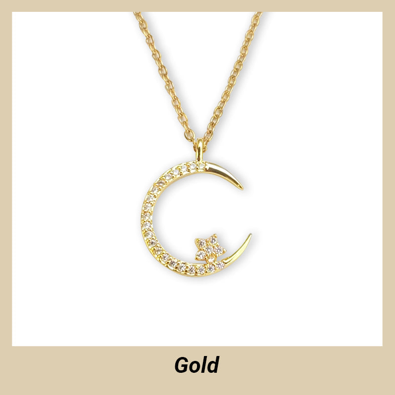 💕 50% discount 💕Bright Night: Moon Star Necklace