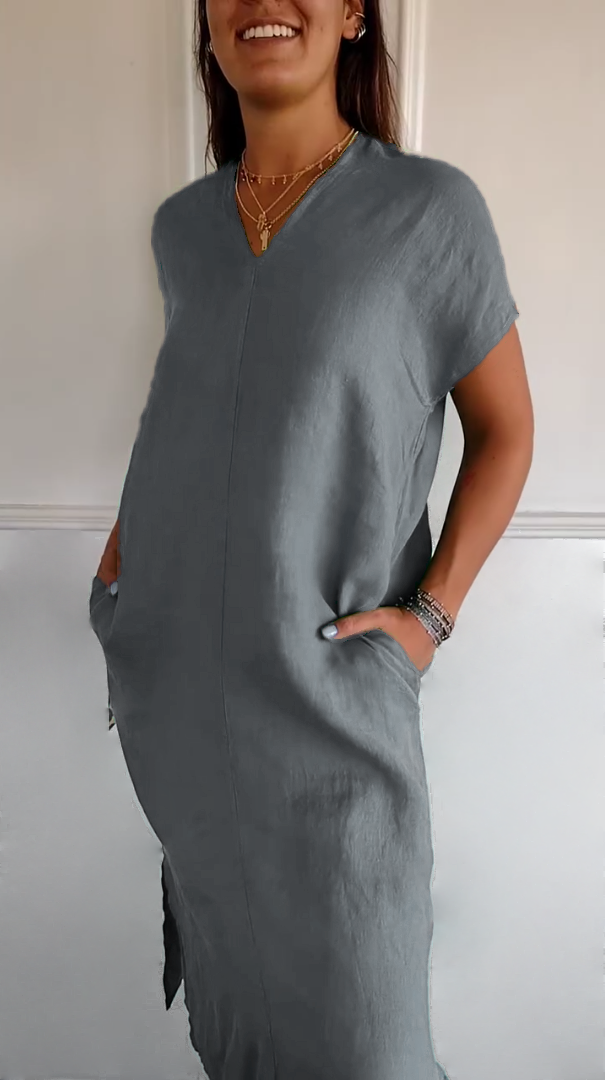 💥Limited time 49% off🔥Women's Casual Relaxed  Dress With Pocket