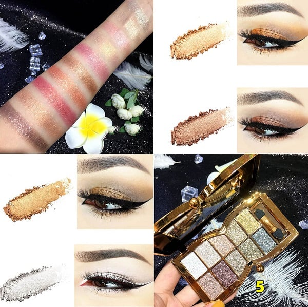 🔥Hot Sale - 60% off🔥✨10 colors glitter shimmer eyes shadow pallet