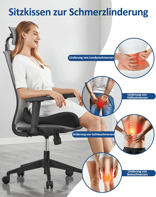 🎁LAST DAY 50％ DISCOUNT🔥Ergonomic seat cushion made from memory foam