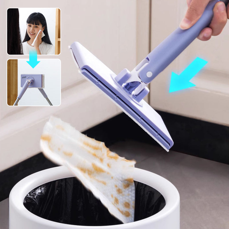 👍Fully automatic, hand wash-free, practical small mop