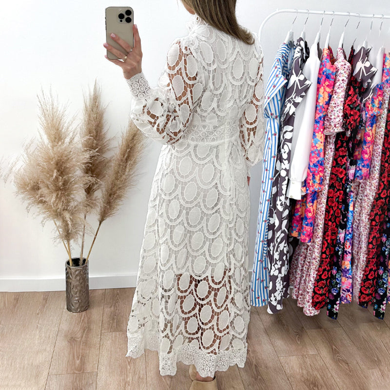 💖Limited Sale 50% OFF💖Women's Elegant Long-Sleeve Lace Dress