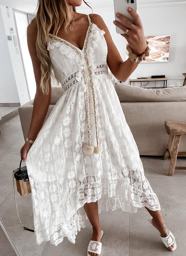 Hot Sale 50% off 💕V-Neck Lace-Up Strappy Dress💕