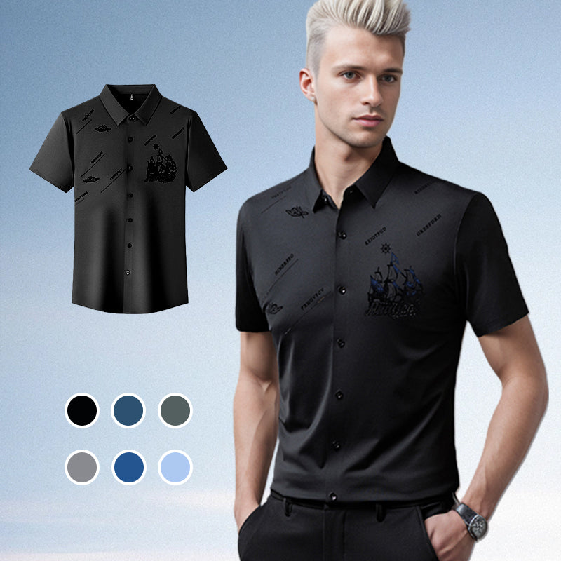 🔥Hot Sale (50% off)🔥Men's Business Short Sleeves Button Down Shirt