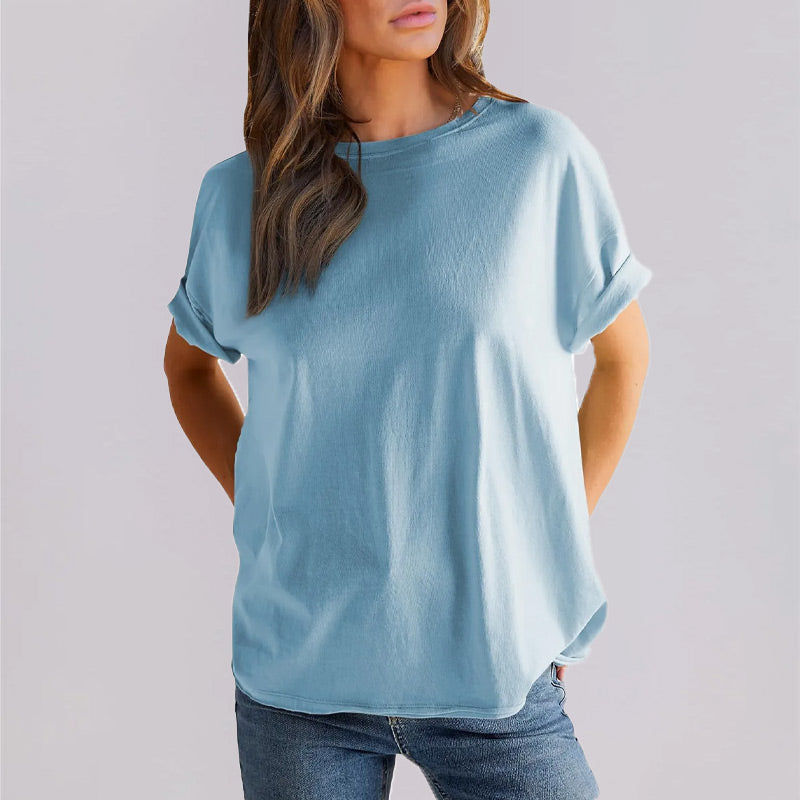 Women's Casual Loose Round Neck T-Shirt