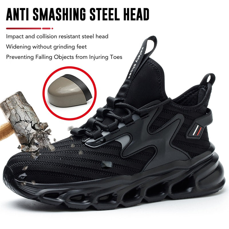 Lightweight Indestructible Non-Slip Steel-Toe Shoes