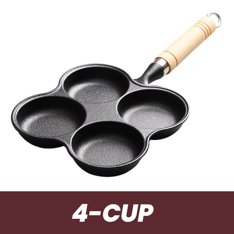 4/5-cup Cast Iron Non-stick Egg Frying Pan