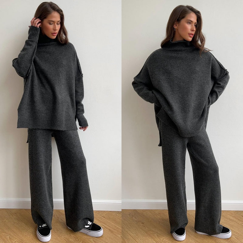 Women's Casual Loose Knit 2-Piece Set